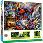 Glow in the Dark - Dragon's Horde 1000 Piece Jigsaw Puzzle - Out of Play