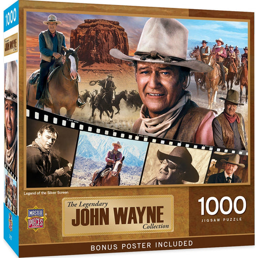 John Wayne Collection - Legend of the Silver Screen 1000 Piece Jigsaw Puzzle - Out of Play
