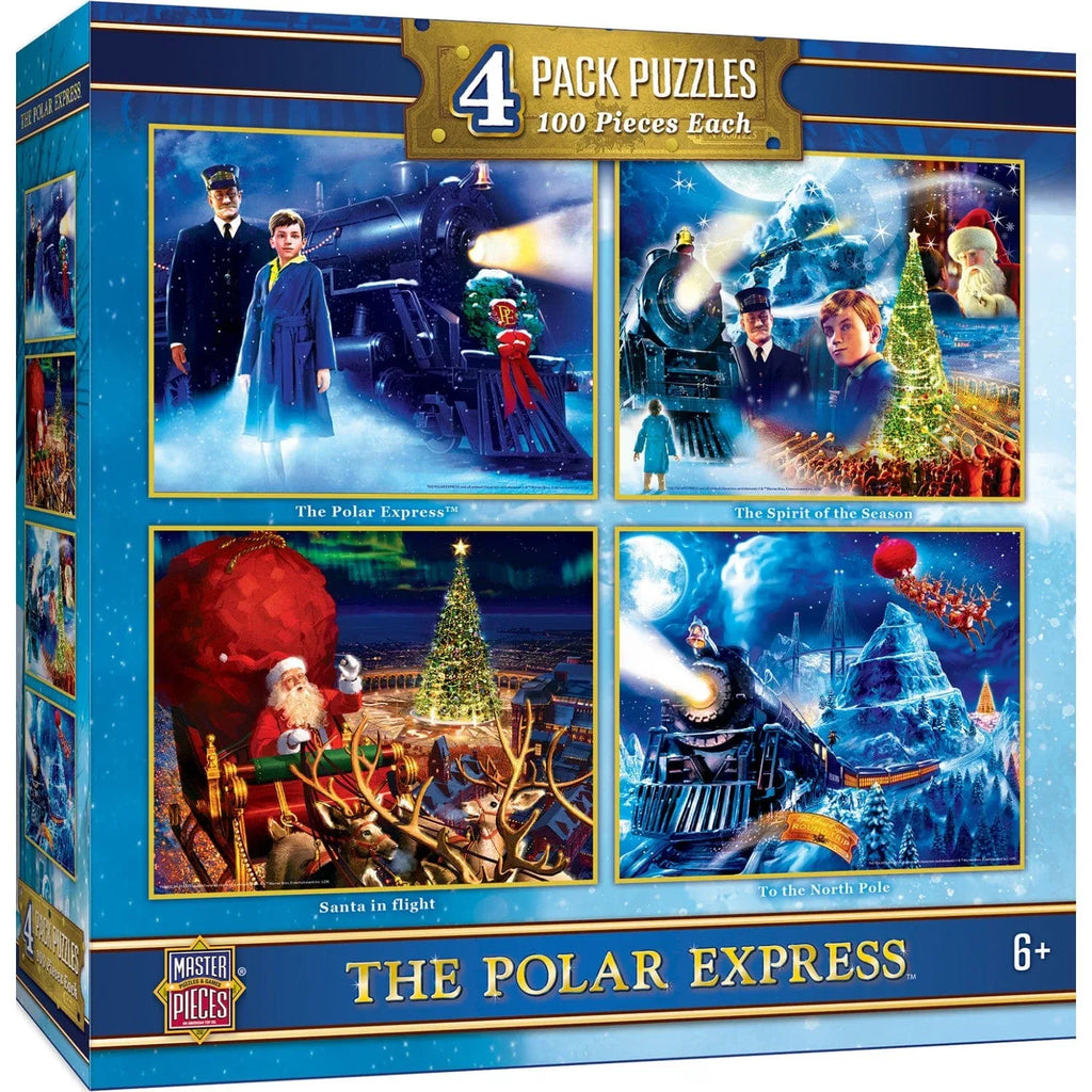 The Polar Express 4-Pack 100 Piece Jigsaw Puzzles - Out of Play