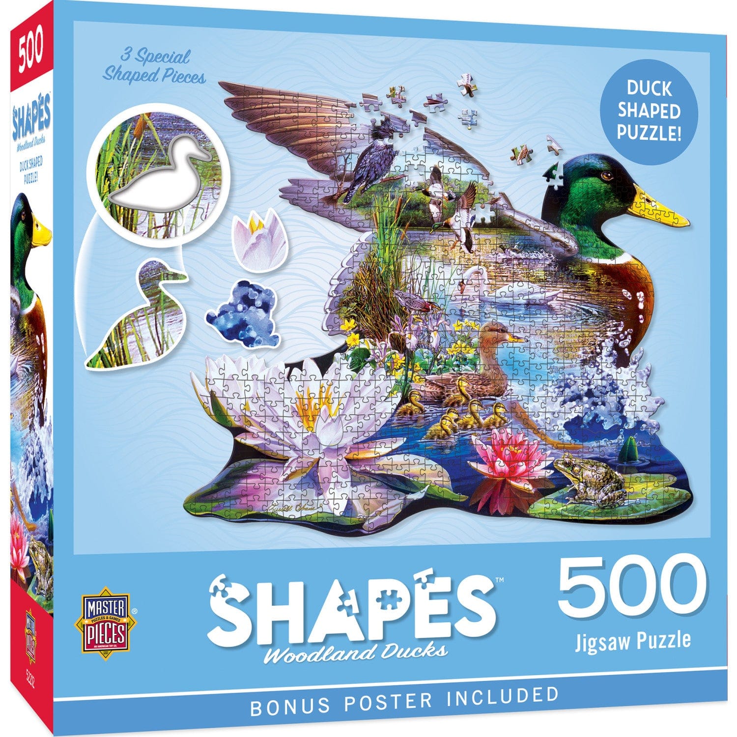 Shapes - Woodland Ducks 500 Piece Jigsaw Puzzle - Out of Play