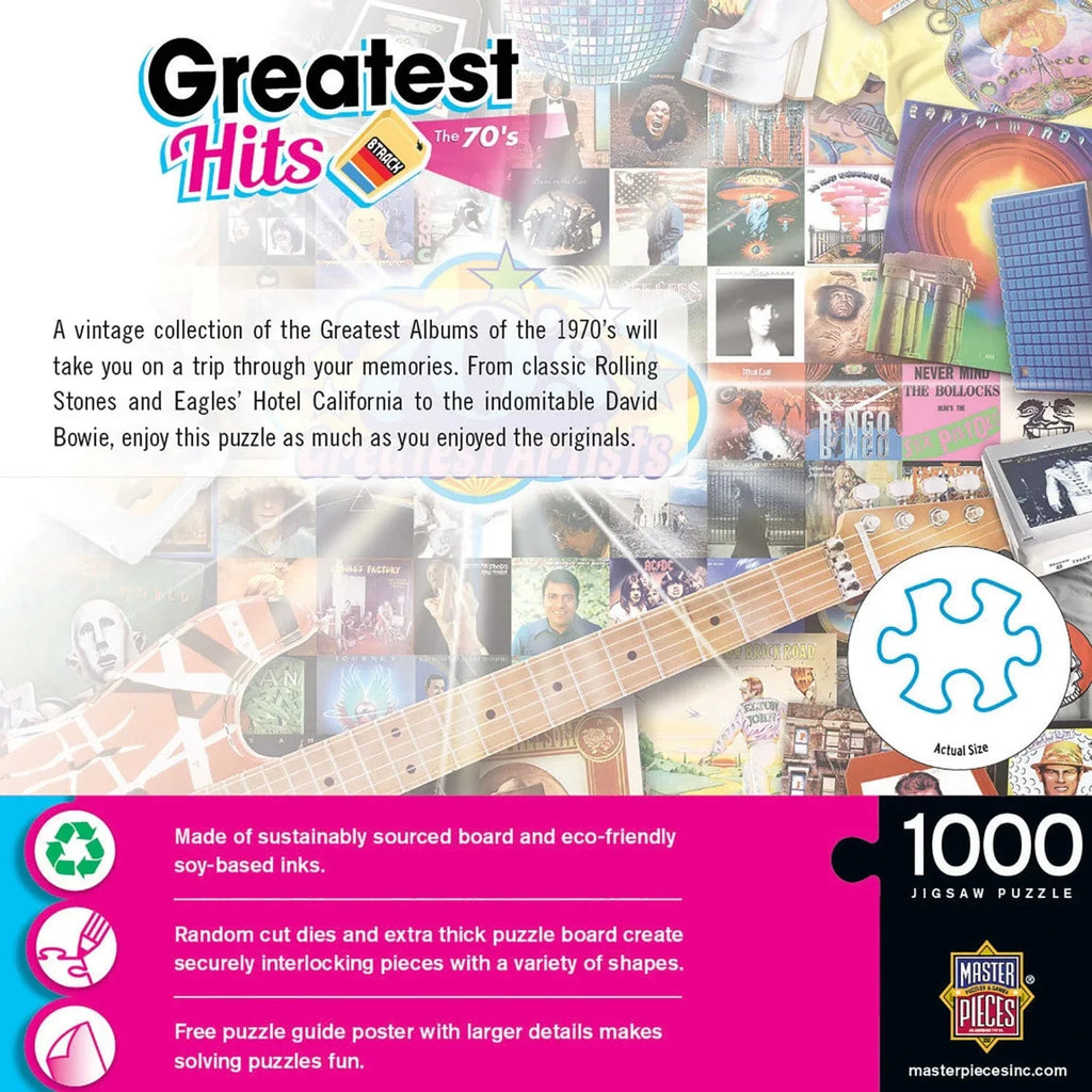 Greatest Hits - 70's Artists 1000 Piece Jigsaw Puzzle - Out of Play