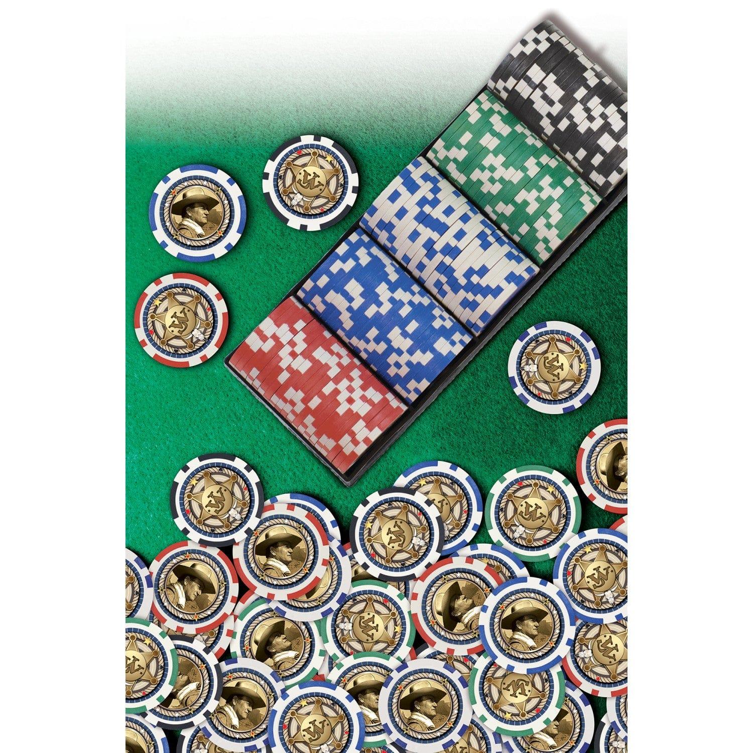 John Wayne 100 Piece Poker Chips - Out of Play