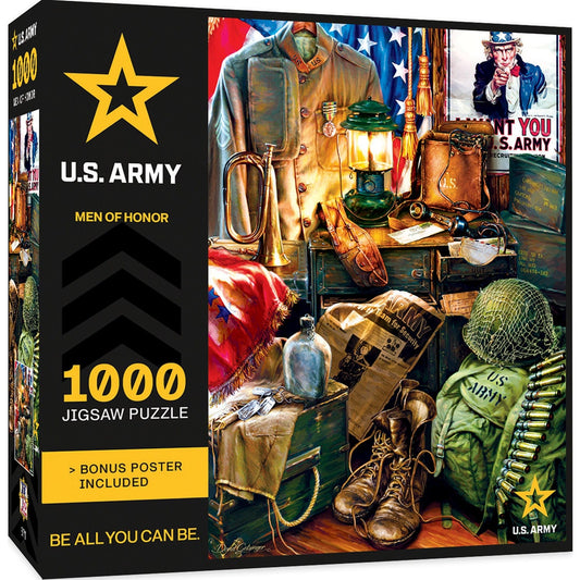 U.S. Army - Men of Honor 1000 Piece Jigsaw Puzzle - Out of Play