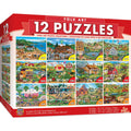 Folk Art Jigsaw Puzzle Collection - 12 Pack - Out of Play