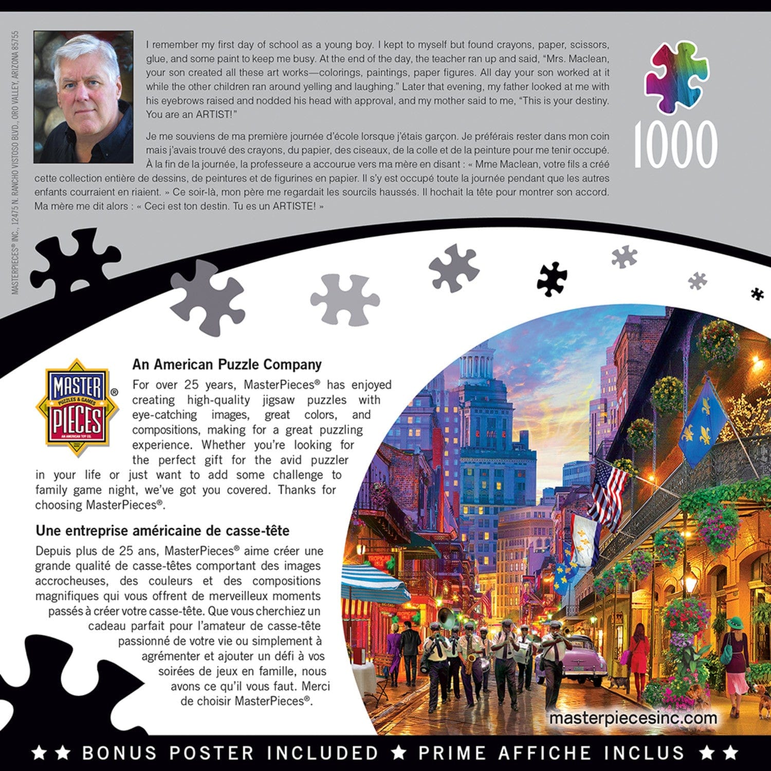 Colorscapes - New Orleans Style 1000 Piece Jigsaw Puzzle - Out of Play