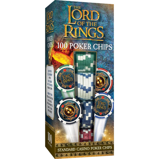 Lord of The Rings 100 Piece Poker Chips MasterPieces Puzzle Company INC